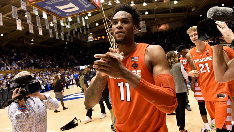 january 14:  oshae brissett #11 of the syracuse orange