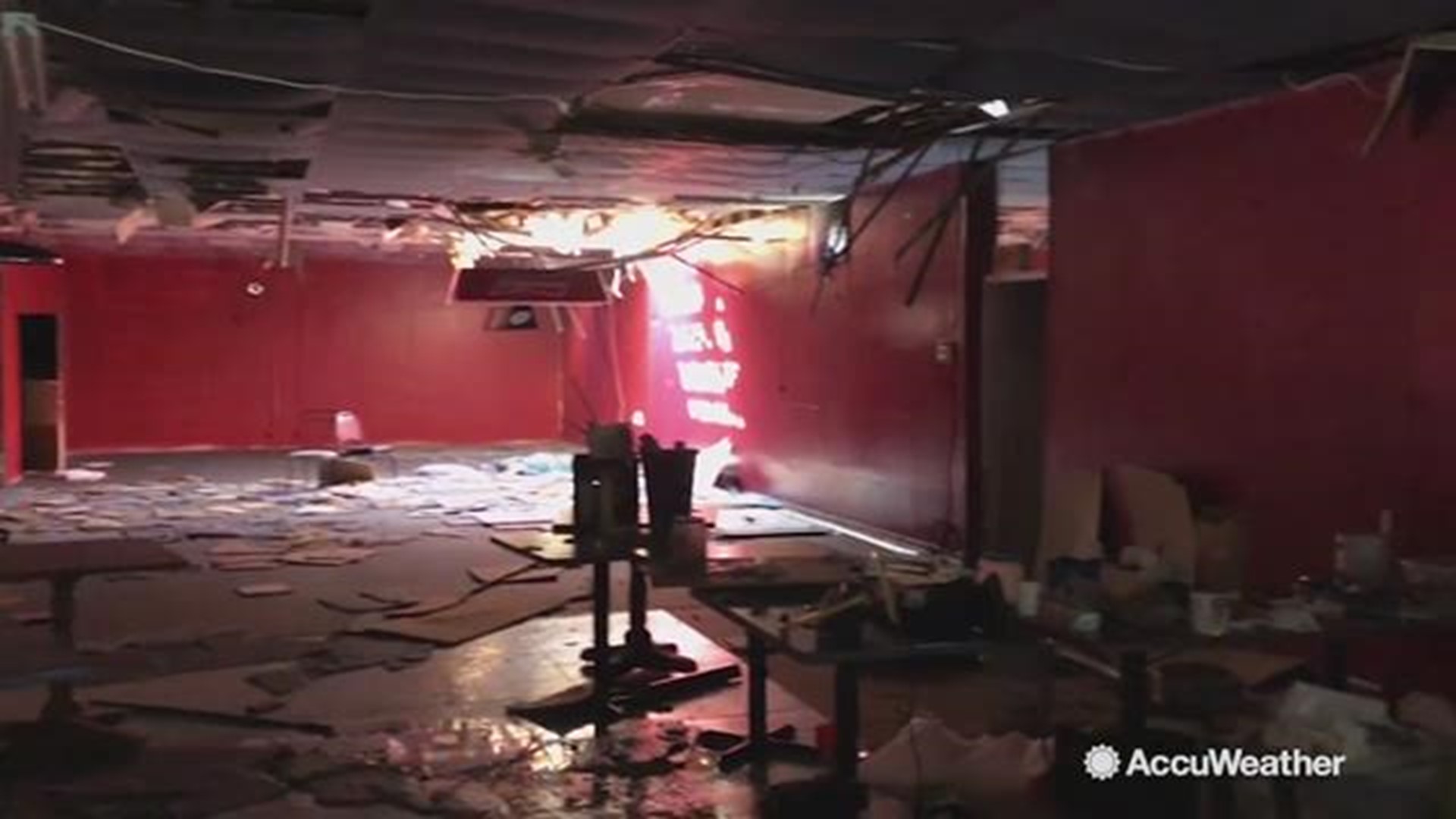 Because they own a pool hall made of concrete blocks, the Burtons decided to ride out Hurricane Michael in their business.  But when the eye of Michael passed directly over them, they didn't think they'd survive. AccuWeather's Jonathan Petramala shares th