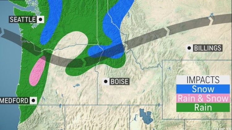 Multiple storms to march across the Northwest US in the coming days