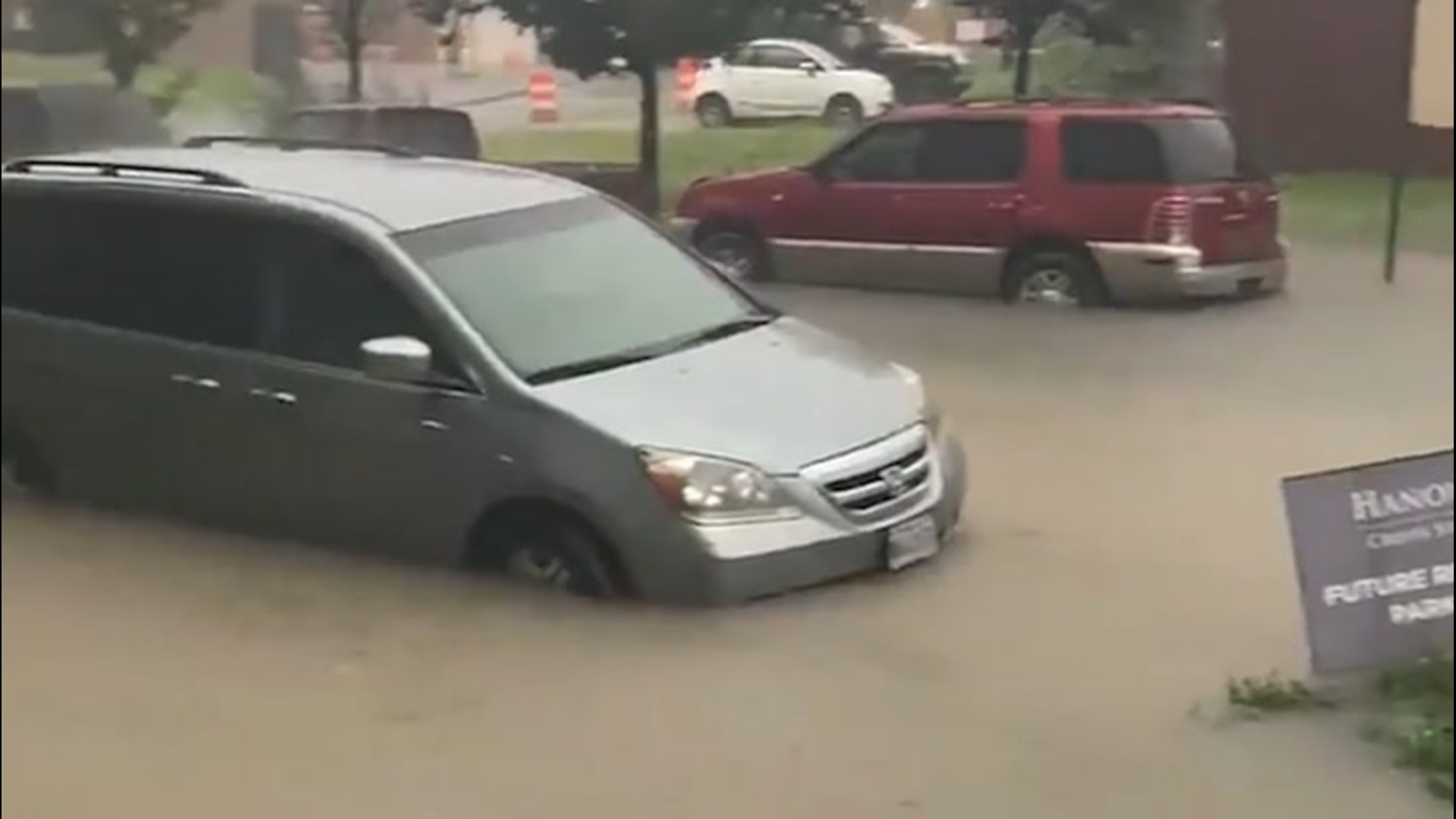 Heavy rain on Aug. 12 caused streets to flood in parts of South Baltimore, Maryland. At the BWI Airport over 3 inches of rain was reported following evening downpours.