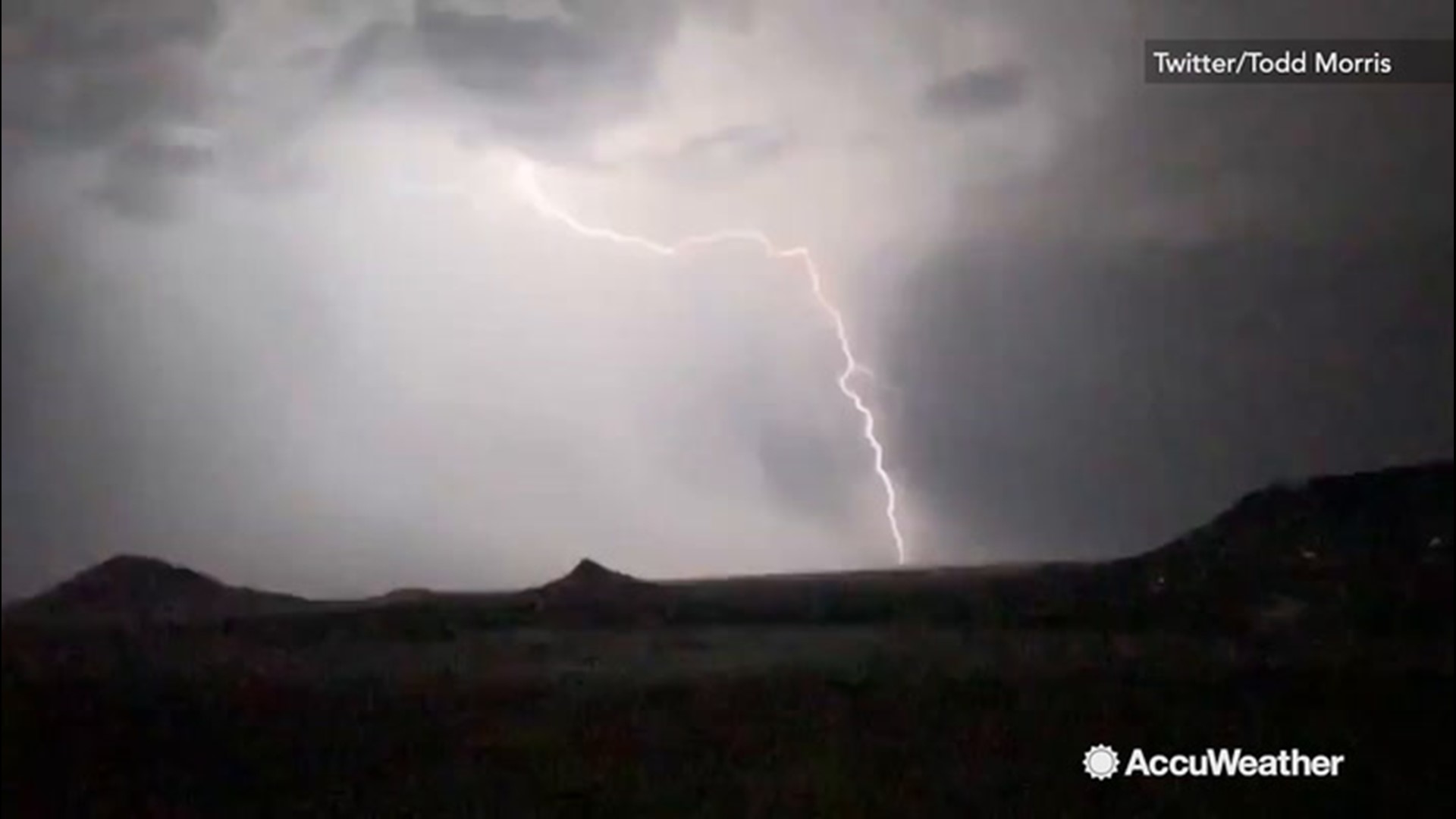 Monsoon Season kicked into gear as thunderstorms erupted across the desert. Twitter user Todd Morris caught these stunning cloud-to-ground lightning strikes in slow-motion from Fountain Hills, Arizona, on July 22.