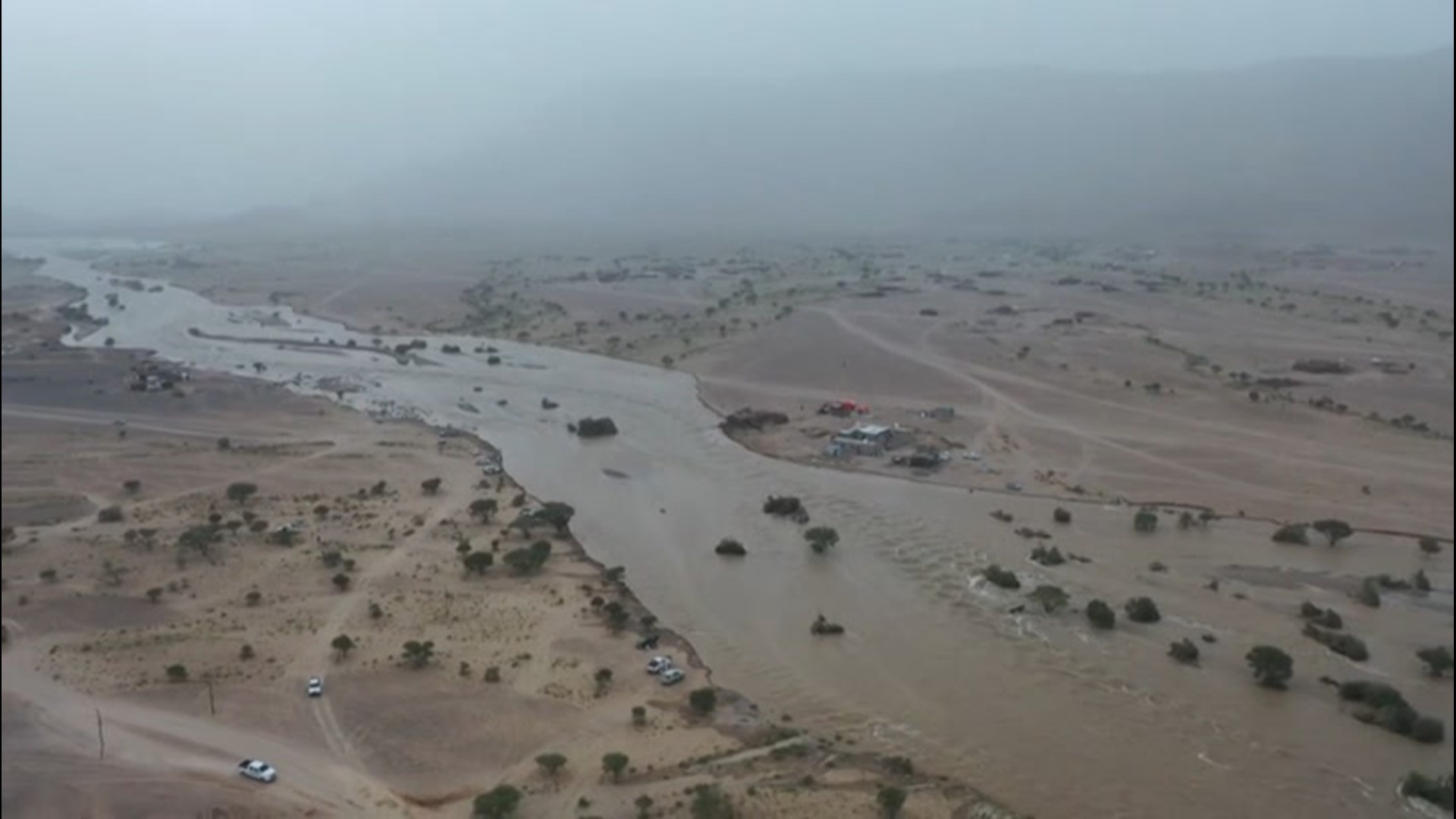 At least 17 people are dead after storms brought flash flooding and lightning to the Marib region of Yemen on Aug. 4.