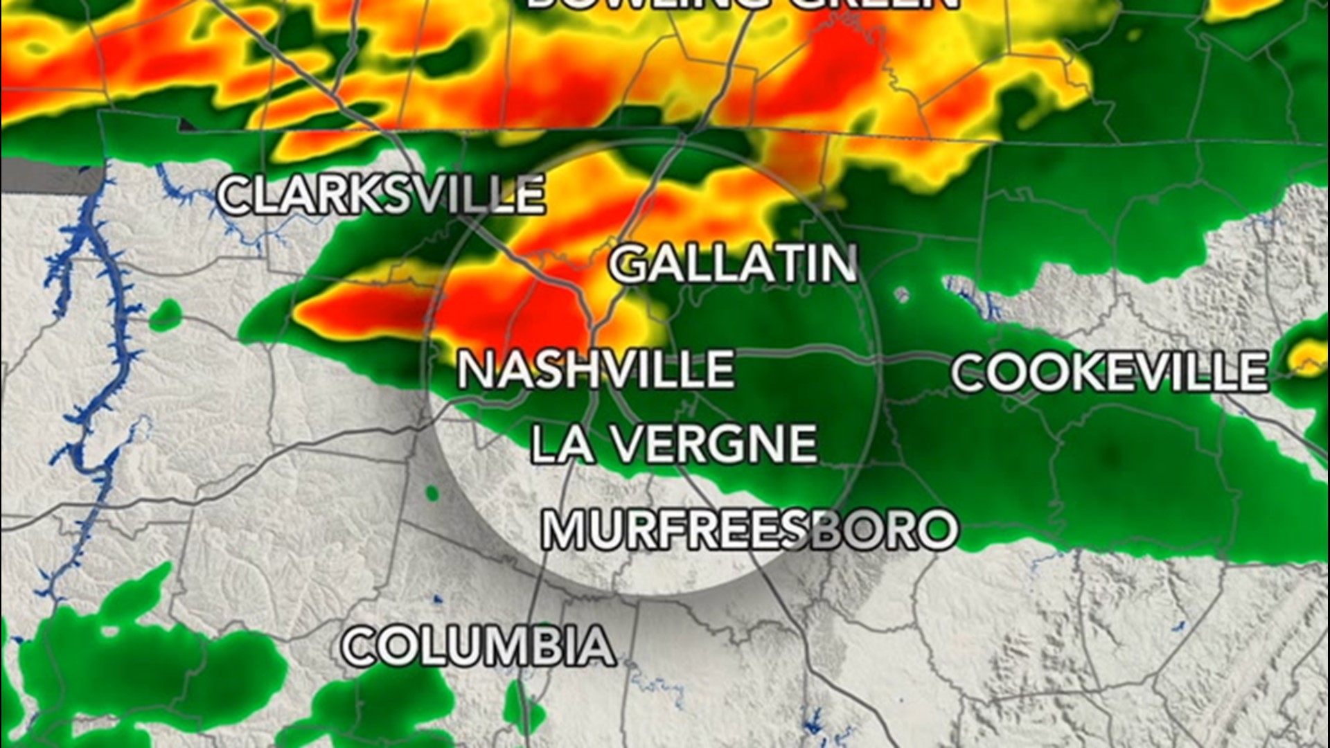 Radar loop shows deadly storm tracking across Tennessee
