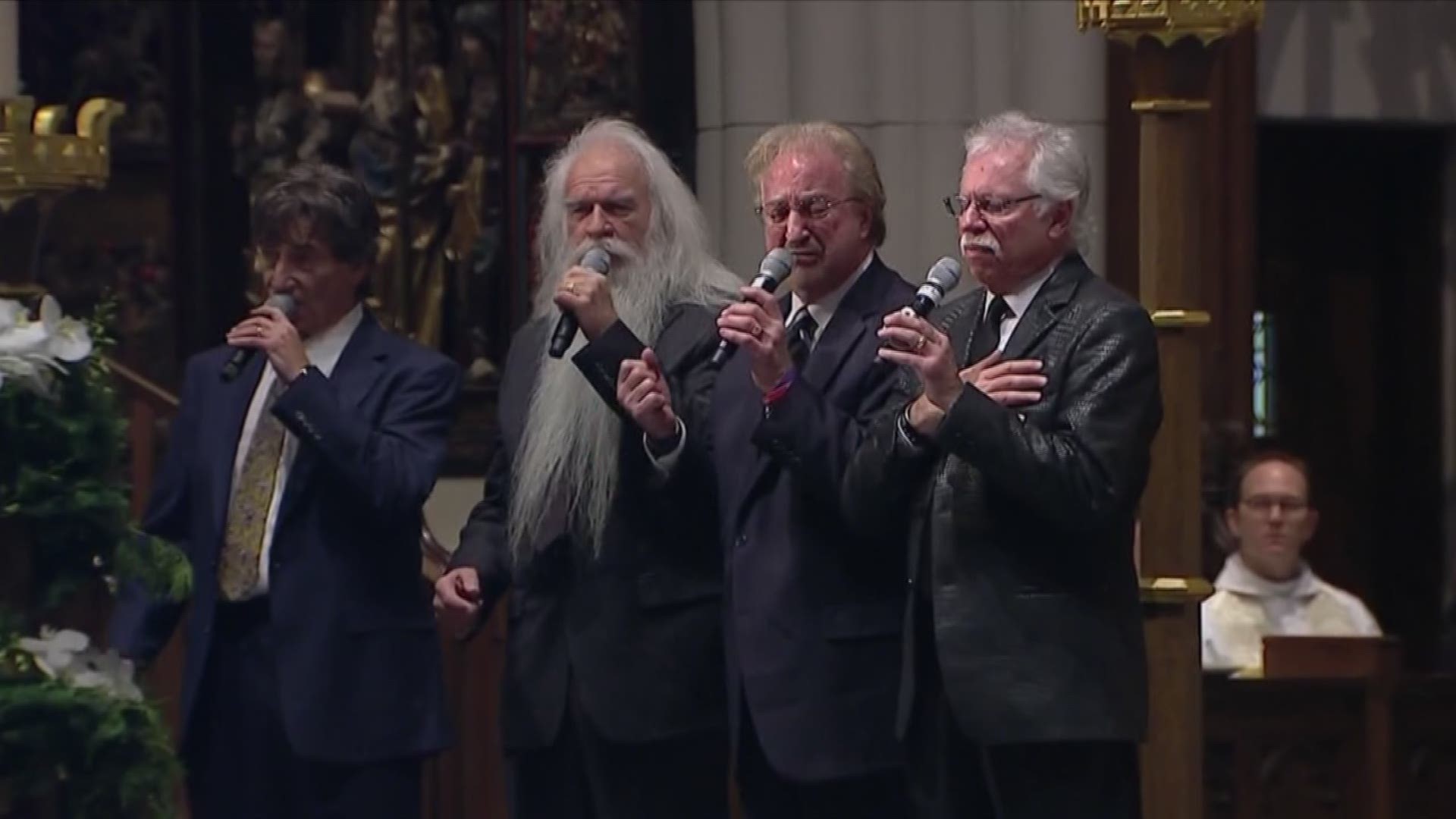 The Oak Ridge Boys sang 'Amazing Grace' during former president George H.W. Bush's funeral on Thursday.