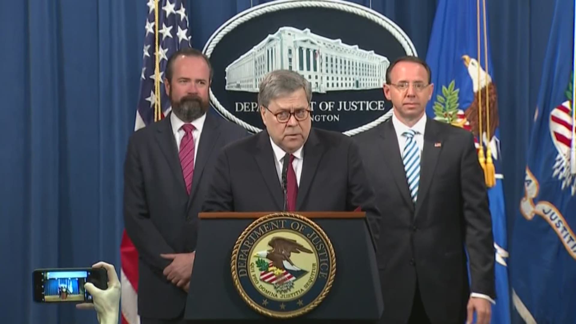 U.S. Attorney General William Barr held a press conference Thursday to discuss the release of special counsel Mueller's report.