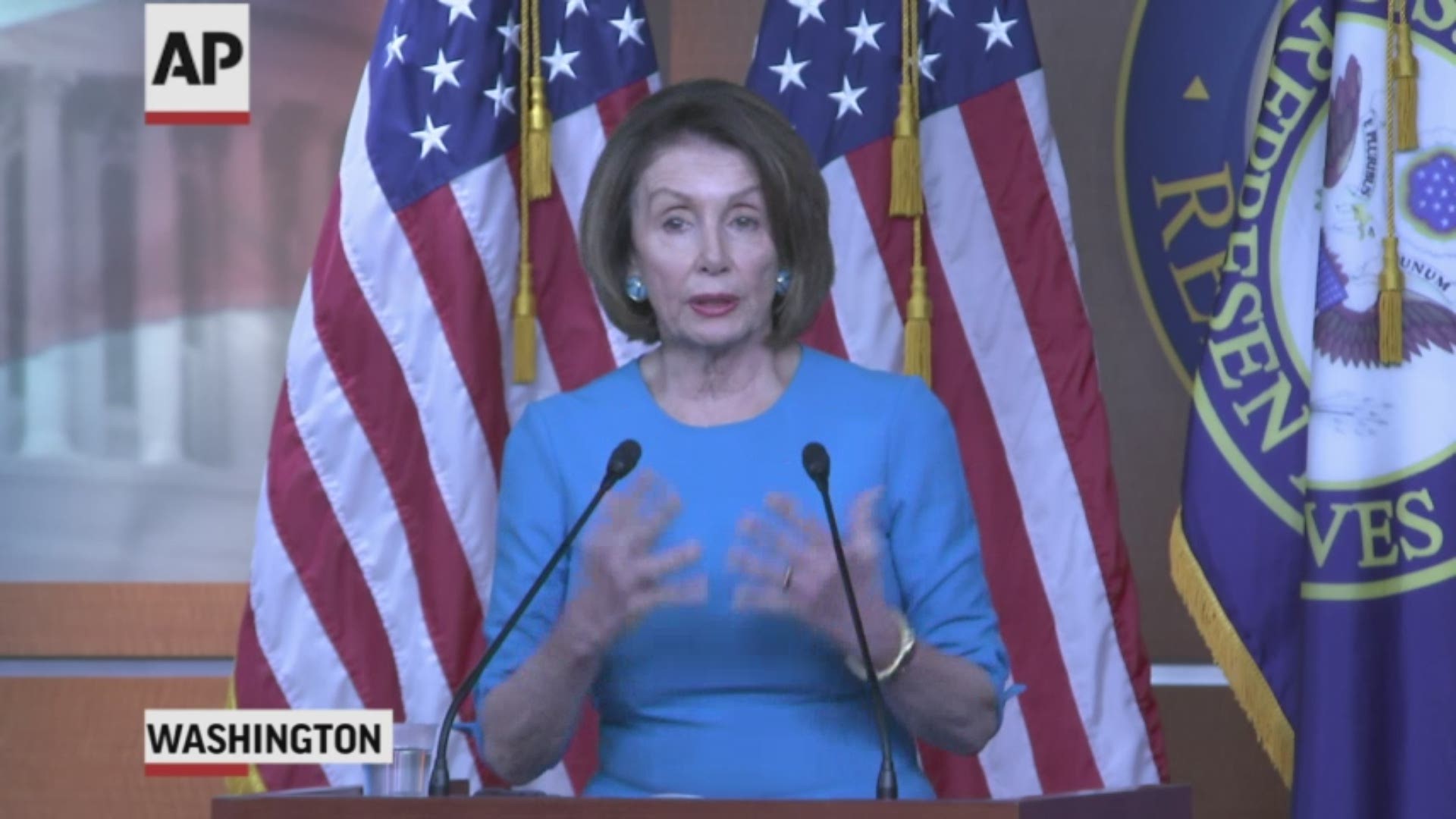 Speaker of the House Nancy Pelosi and House Minority Leader Kevin McCarthy weighed in Thursday on the growing tensions between the U.S. and Iran. (AP)