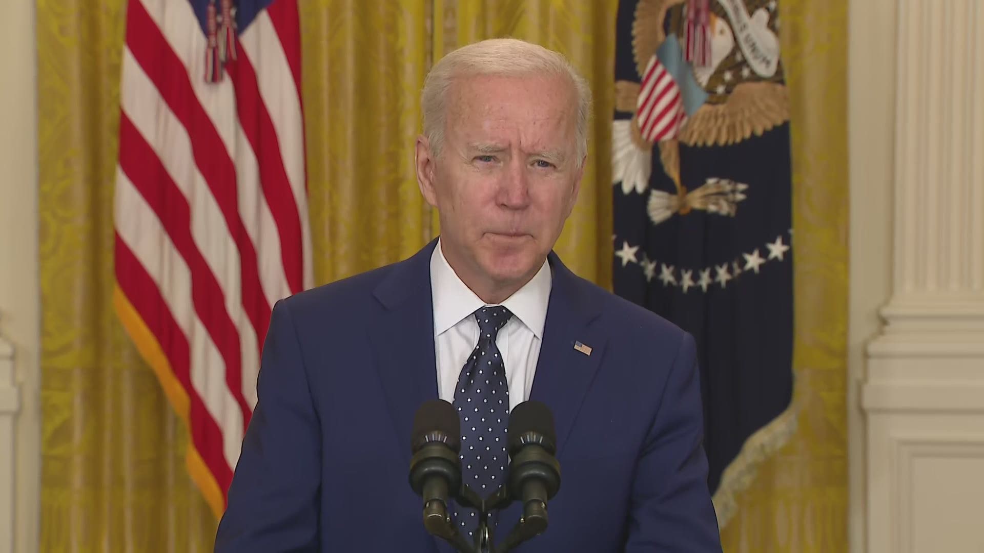 President Joe Biden said Thursday he spoke with Russian Vladimir Putin earlier this week and says he hopes to meet the Russian leader in Europe this summer.