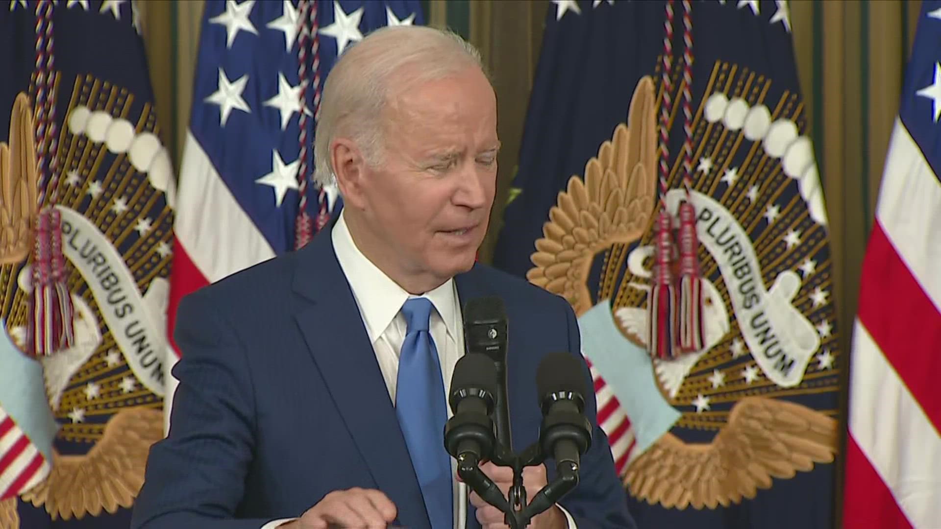Biden said Wednesday he intends to run for reelection in 2024, but that "this is ultimately a family decision."