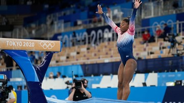 Biles sticks landing in balance beam, delivers in Olympic performance