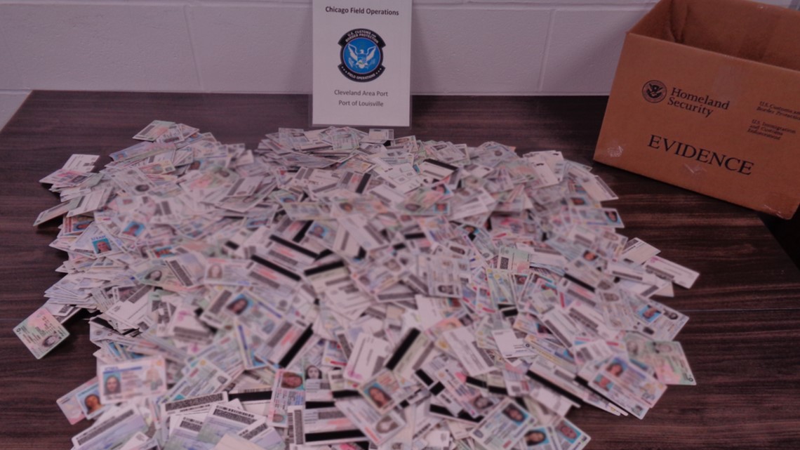 Thousands of fake IDs seized at Kentucky port of entry - Vimarsana News