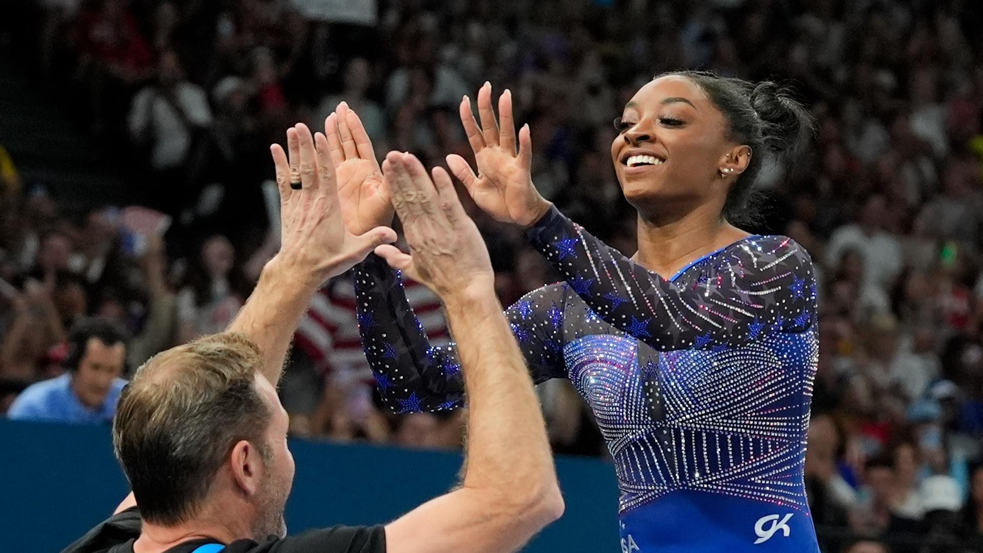 Simone Biles will again be one of the highlights of the 2024 Olympics Saturday as she tries to win the vault event for her third gold medal in Paris.