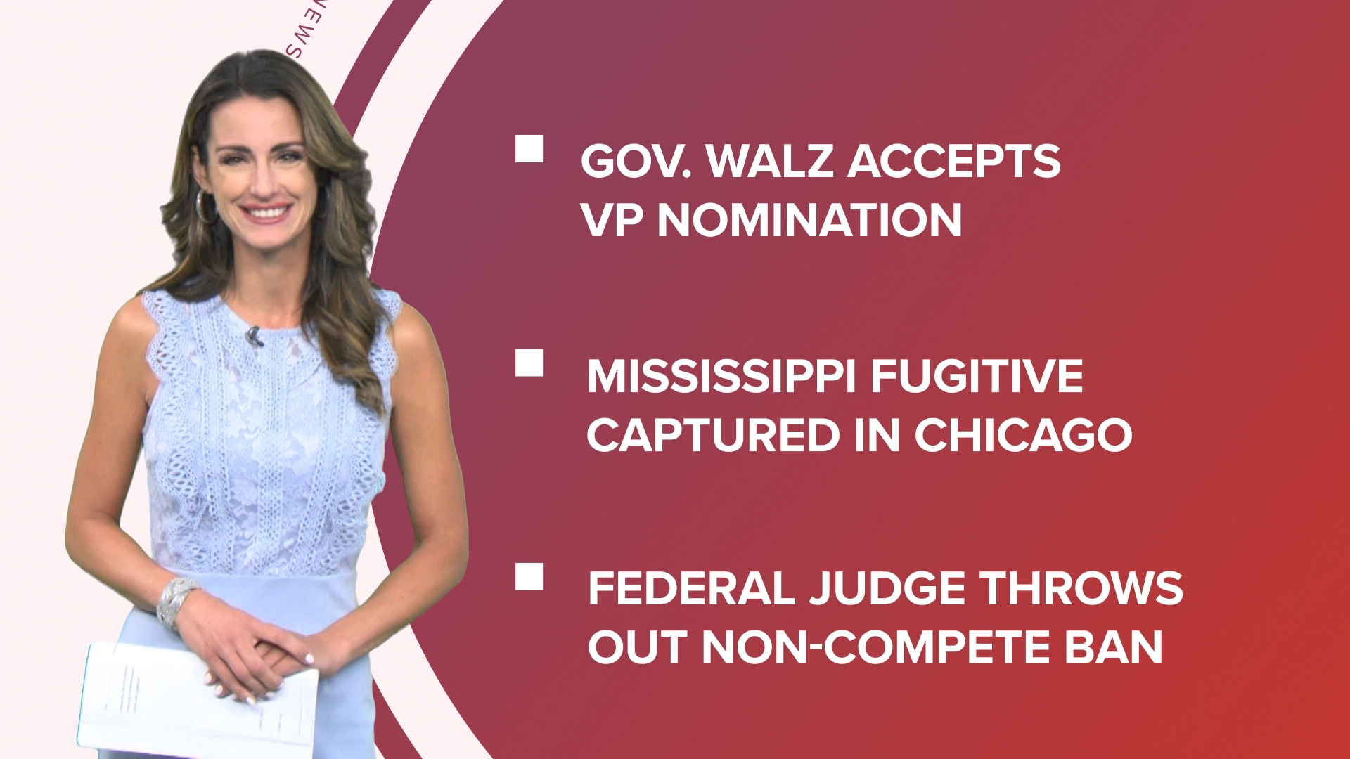 A look at what is happening in the news from Gov. Walz's VP acceptance speech and Trump's first outdoor rally since assassination attempt to Swift speaking out.