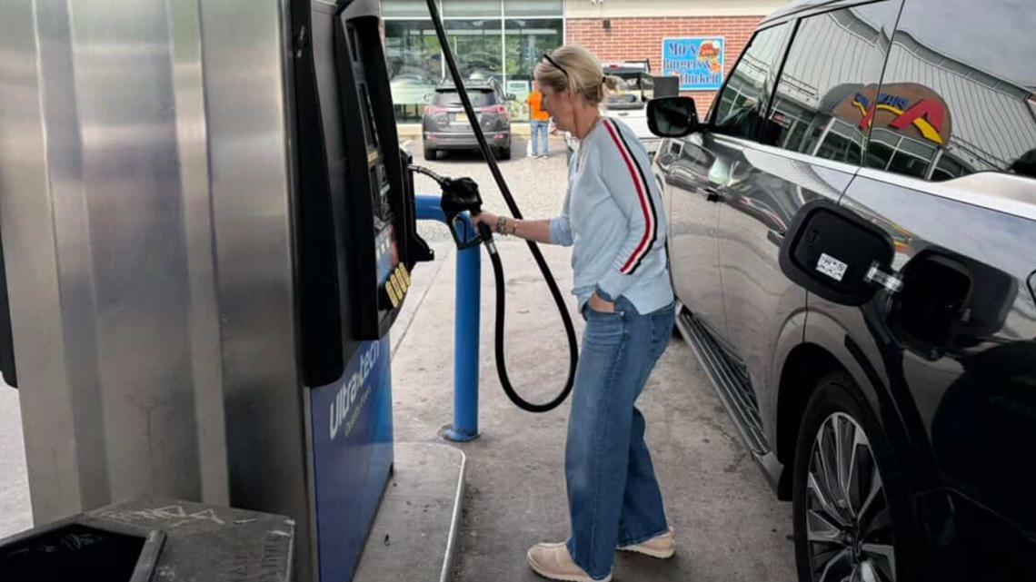Gas prices heading into Memorial Day are $1.38 higher than last year