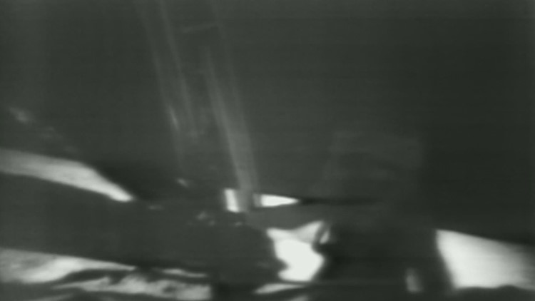 'One Small Step For Man': Restored NASA video of Apollo 11 moonwalk