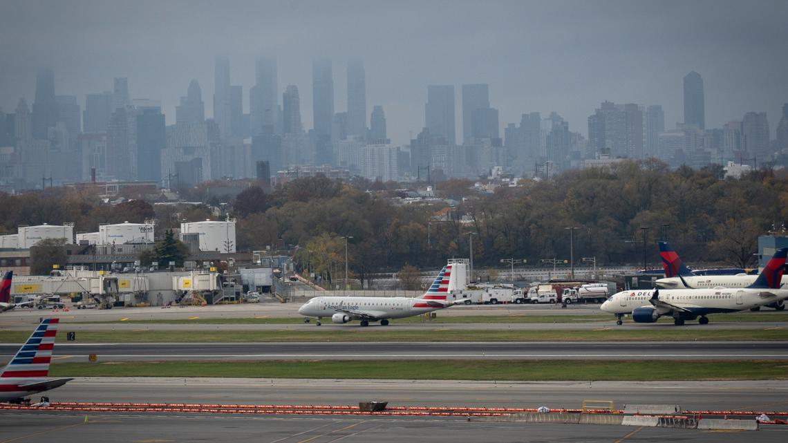 Sinkhole at LaGuardia airport shuts down runway, causes travel delays