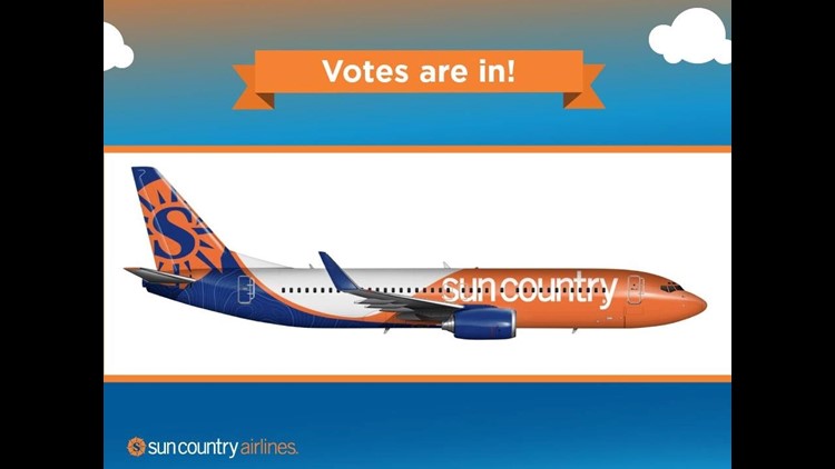 The votes are in: Sun Country Airlines' new paint scheme 