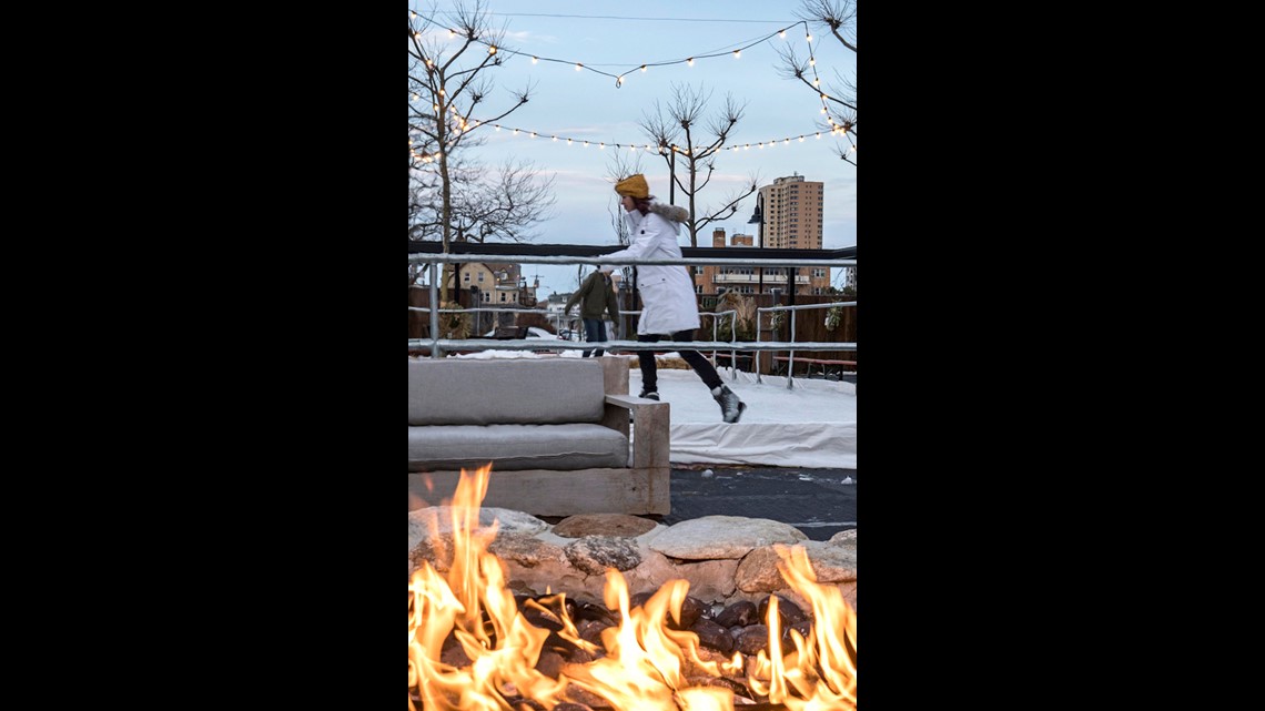 Cozy Fire Pits Lure Guests To Hotels Restaurants And Bars The 110 Room Asbury Hotel In Park New Jersey Has A Fire Pit Lounge That Overlooks Rink For On Site Ice Skating