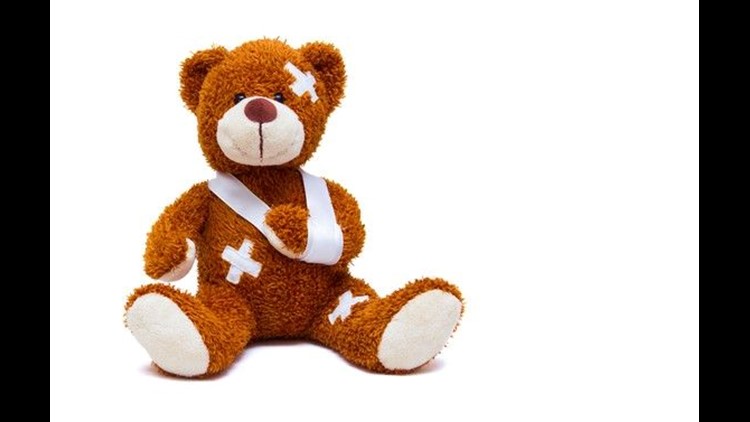 moment after a young patient asked him to sew his injured toy