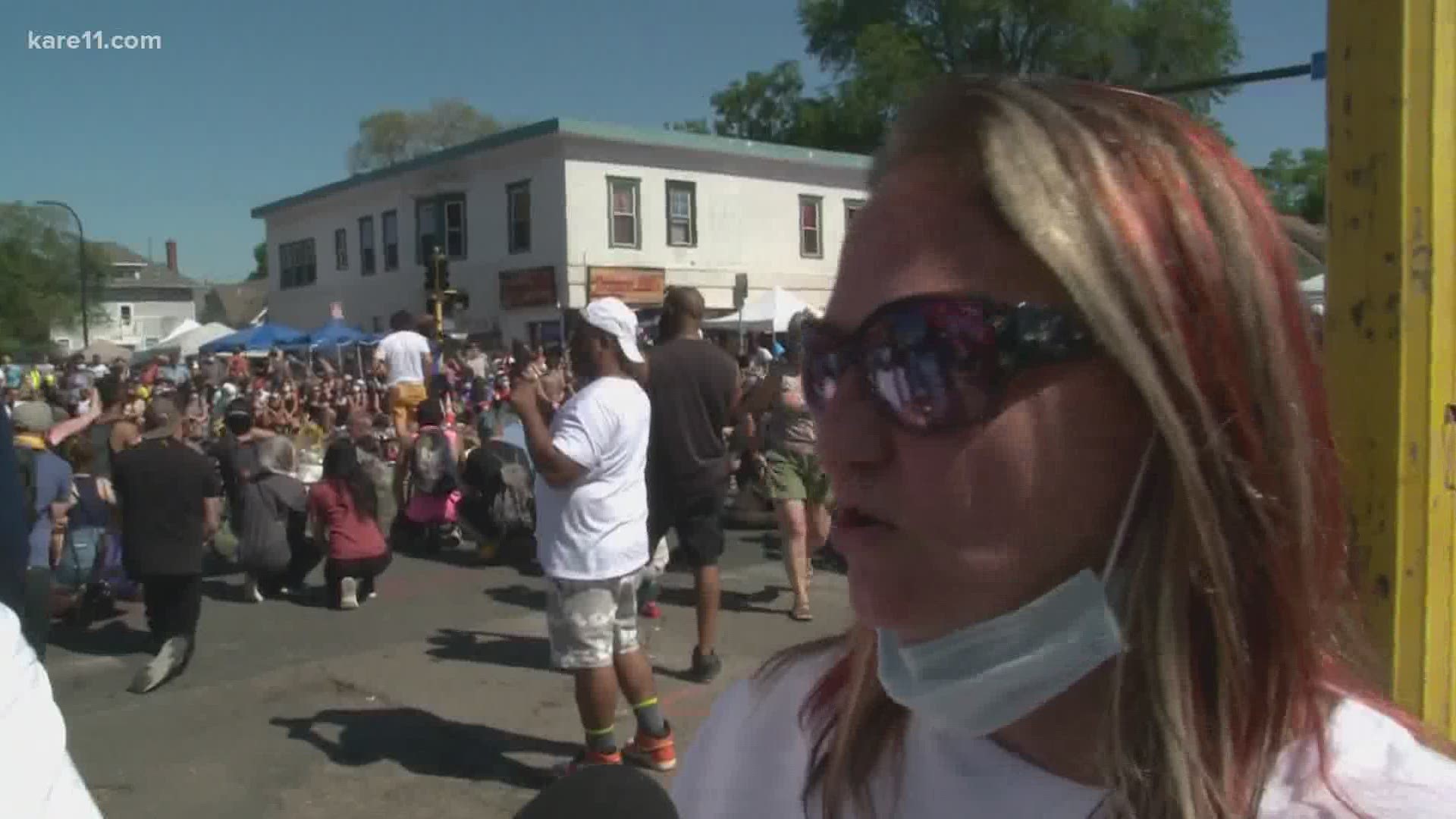 Many people on Wednesday visited 38th and Chicago in Minneapolis to honor the memory of George Floyd