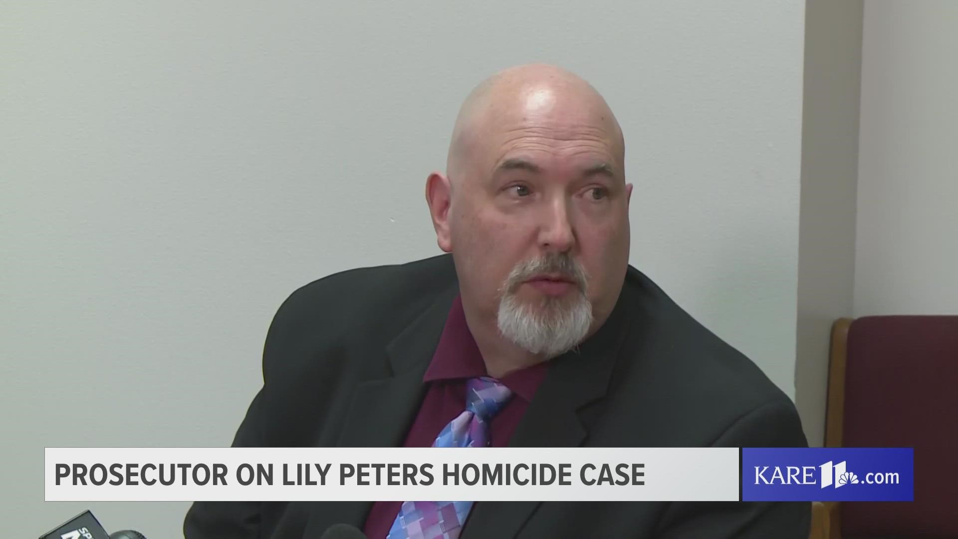 Chippewa County Attorney Wade Newell briefed reporters on the felony charges against the juvenile suspect in the death of 10-year-old Lily Peters.
