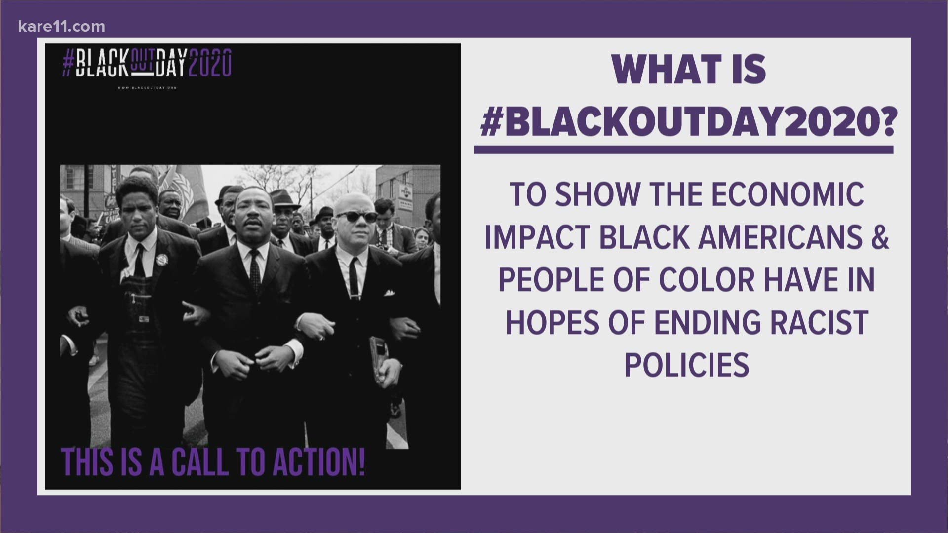 Blackout Day 2020 is meant to show the economic impact Black consumers have in America, and calls on them to only support Black-owned businesses on Tuesday.