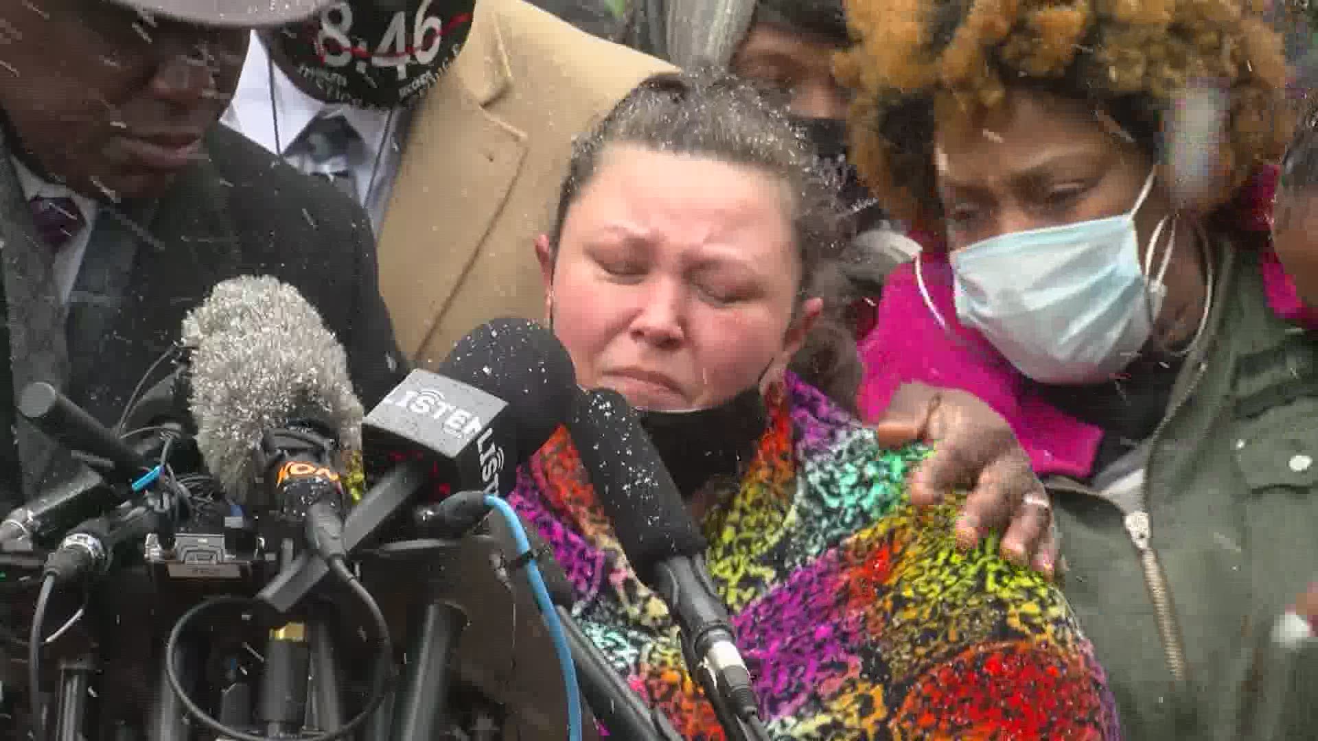 Daunte Wright's mother, aunt, and the mother of his young son relive the moment they heard he had been shot by a Brooklyn Center police officer.