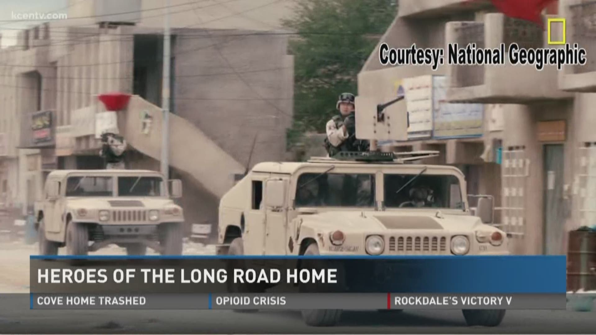 Channel 6 Evening Anchor Leslie Draffin talked with two soldiers whose tragic "Black Sunday" inspired National Geographic's mini-series "The Long Road Home."