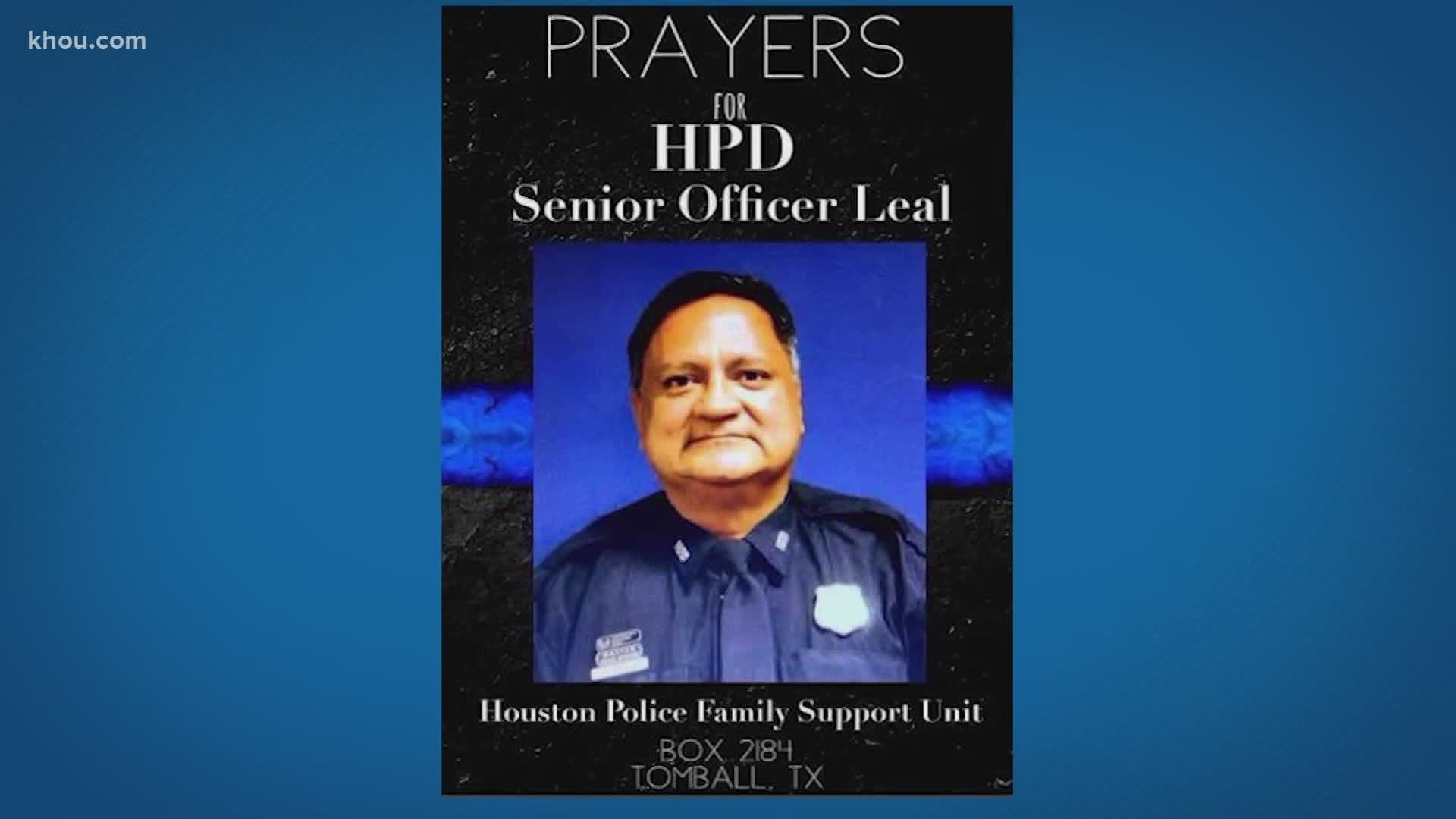 HPD Officer Earnest Leal has been in the hospital for several days now fighting for his life.
