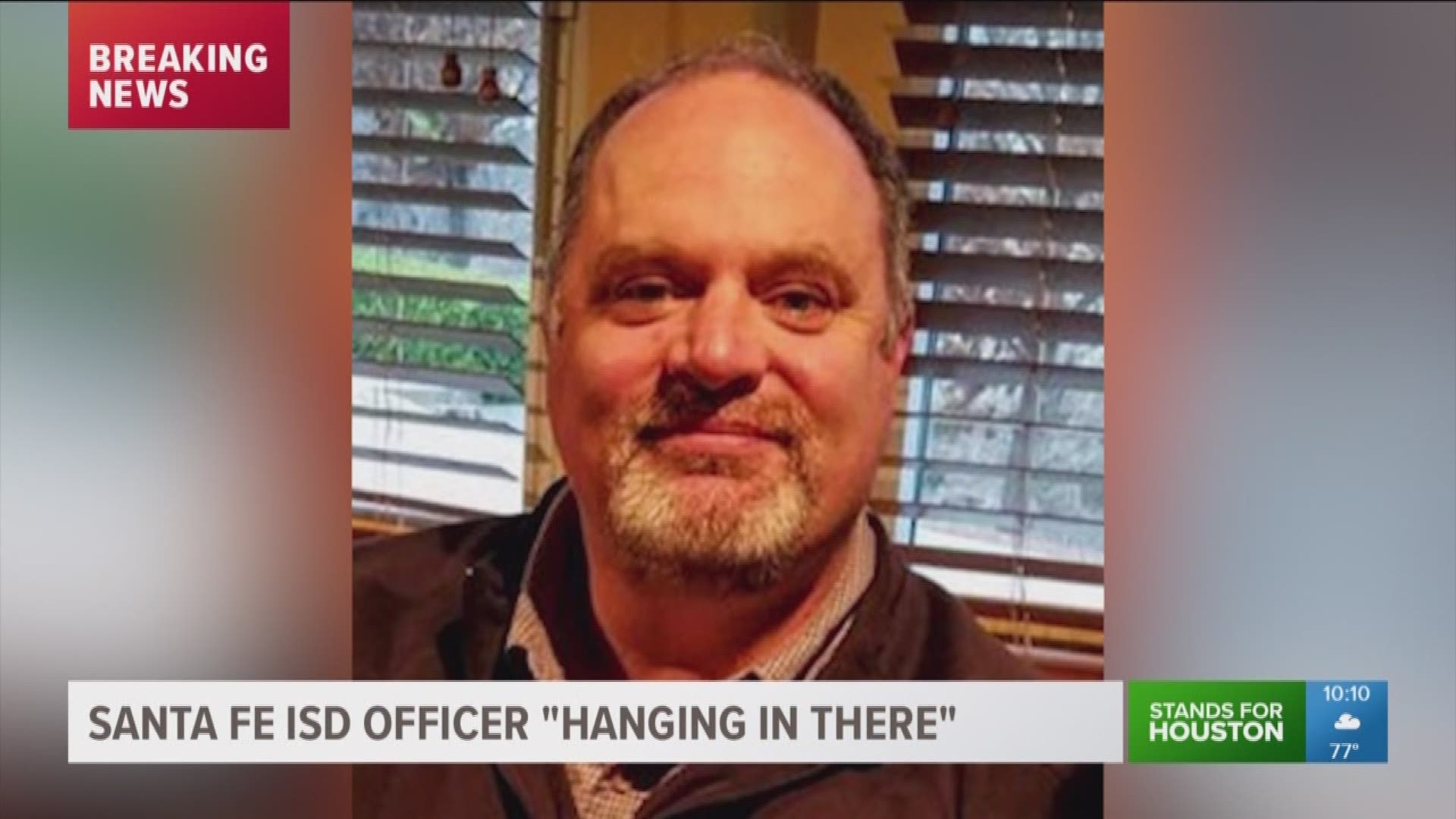 Houston Police Chief Art Acevedo says Santa Fe ISD Police Officer John Barnes is "hanging in there" after he was shot in the upper arm during the Santa Fe High School shooting.