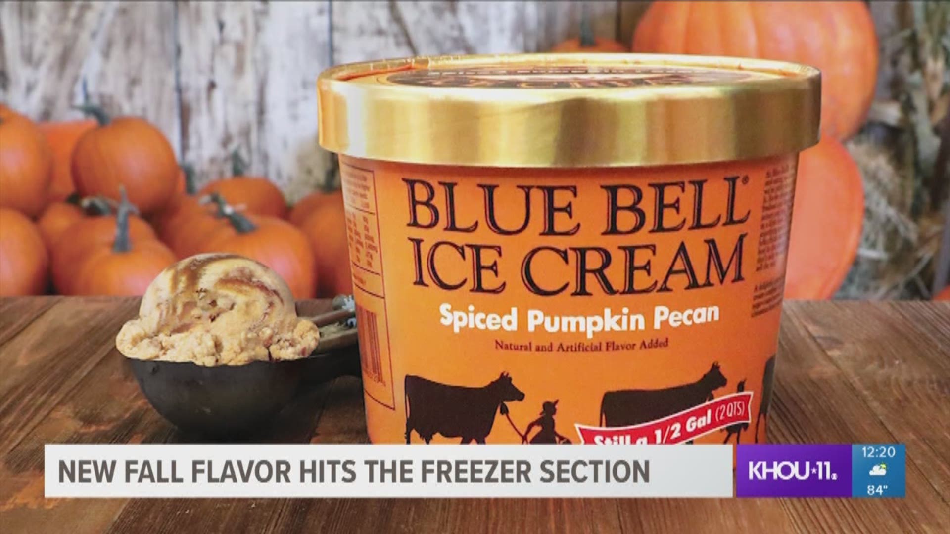 Blue Bell announced Monday its newest specialty flavor: Spiced Pumpkin Pecan.