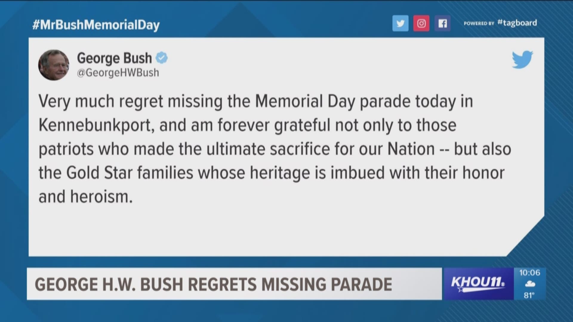 Former President George H.W. Bush is not happy about being back in the hospital. 