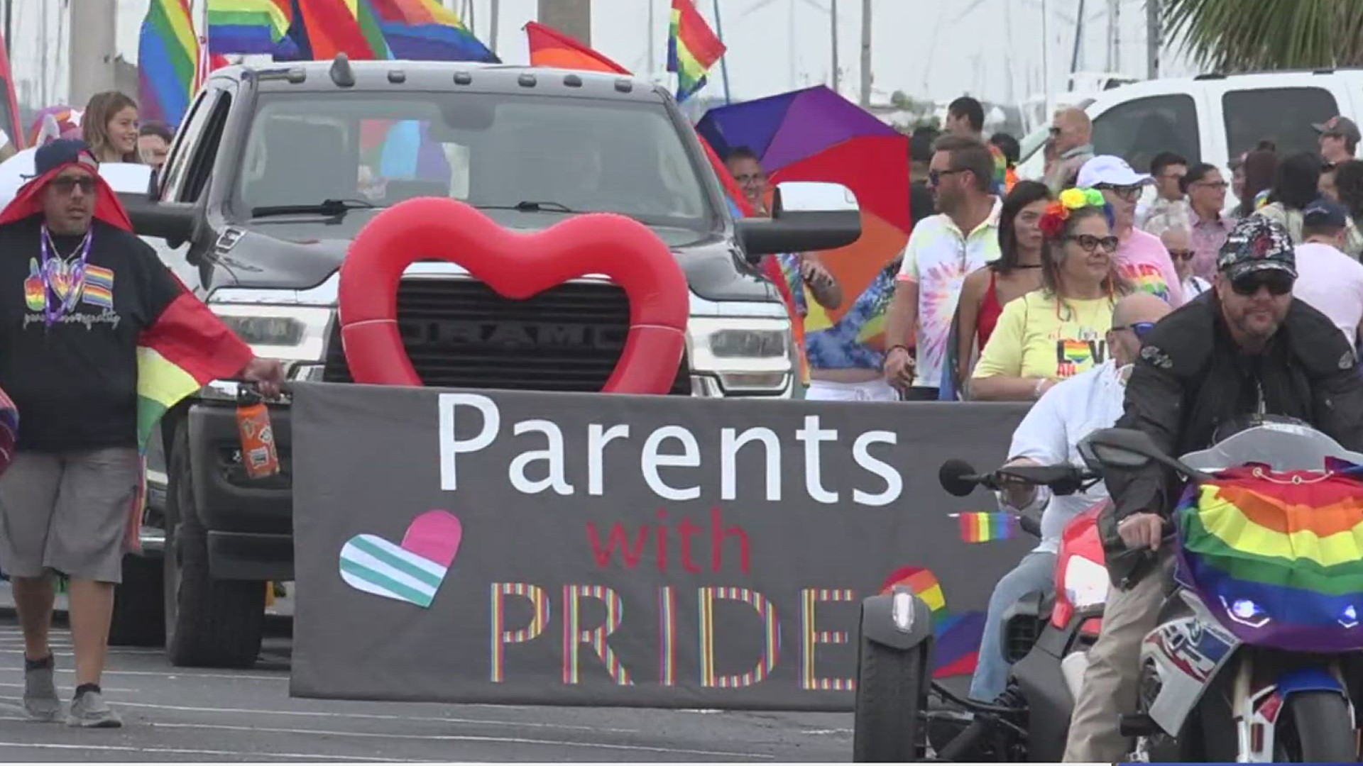 Hundreds of people celebrated LGBTQ+ Pride and history.