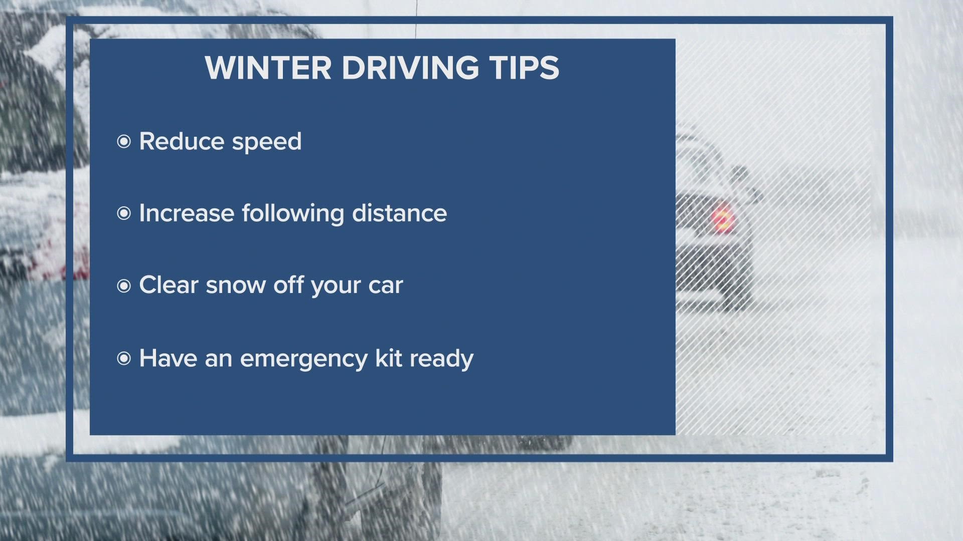 See important winter driving tips.