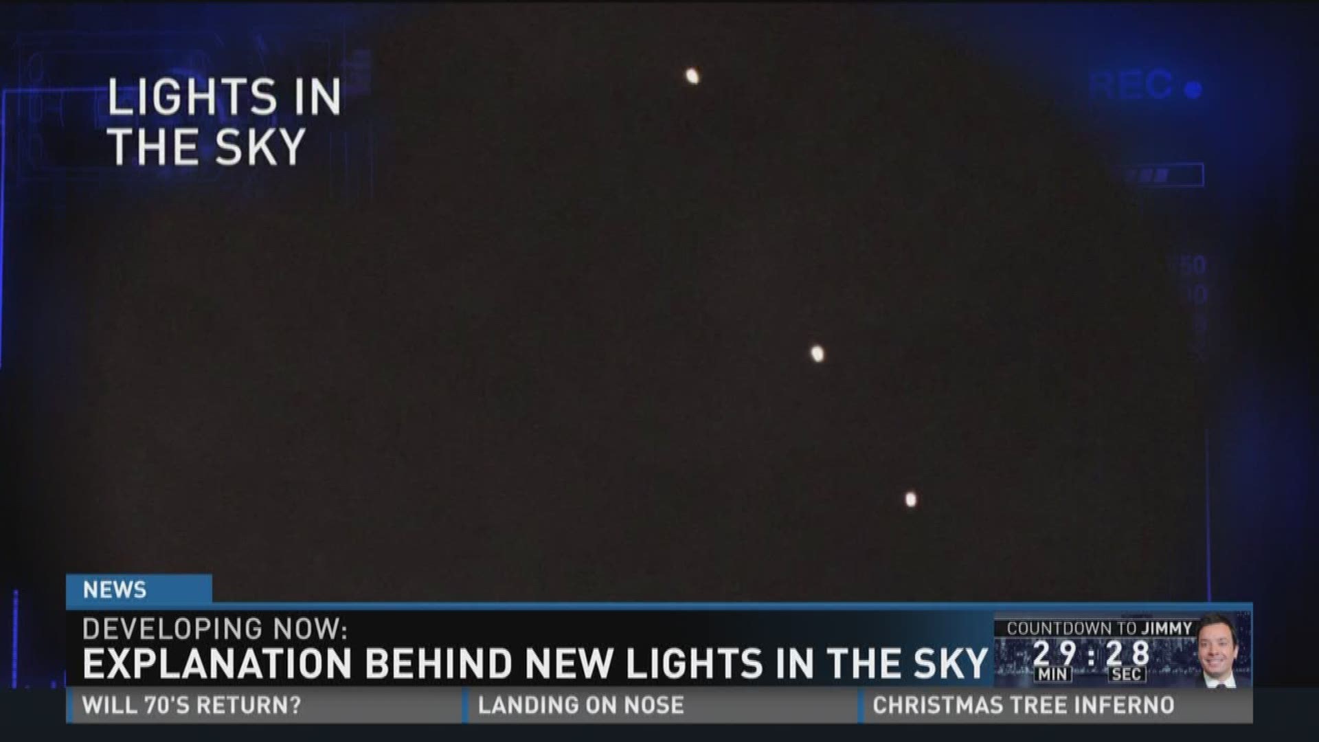 Explanation behind new lights in the sky.