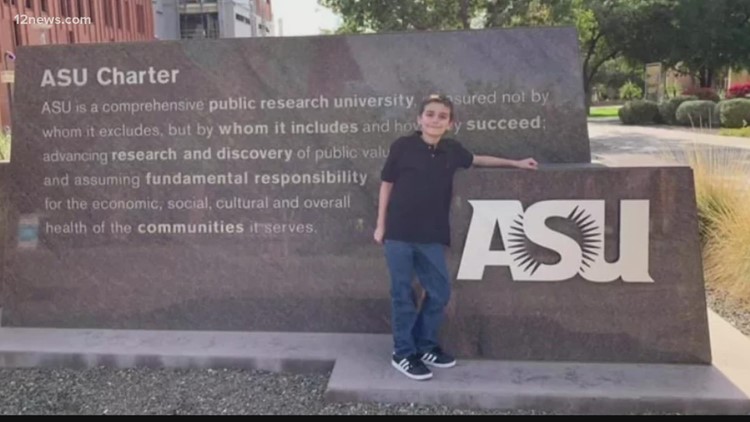 12-year-old boy will soon start classes at ASU