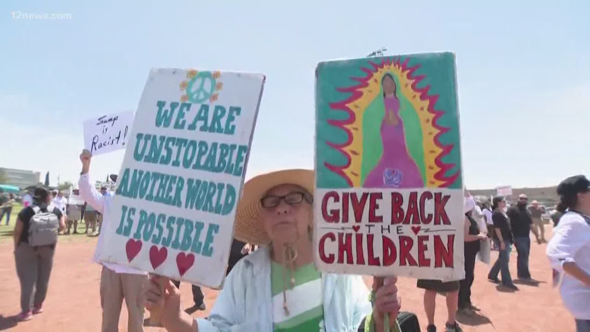 At a rally for the victims and the wounded from Saturday's mass shooting in El Paso, attendees say that President Trump is not welcome in their city. Many citied what they believe to be racist rhetoric from the President as the reason why.