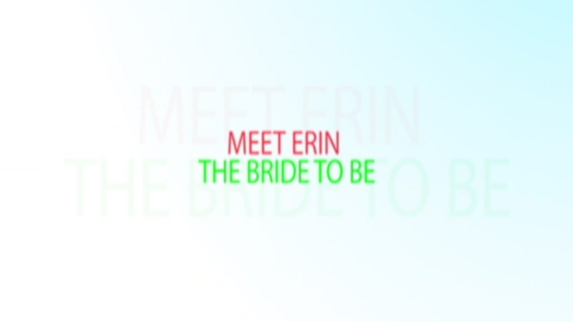 Erin gives her soon-to-be husband Ean Goldberg a memorable surprise one their wedding day.