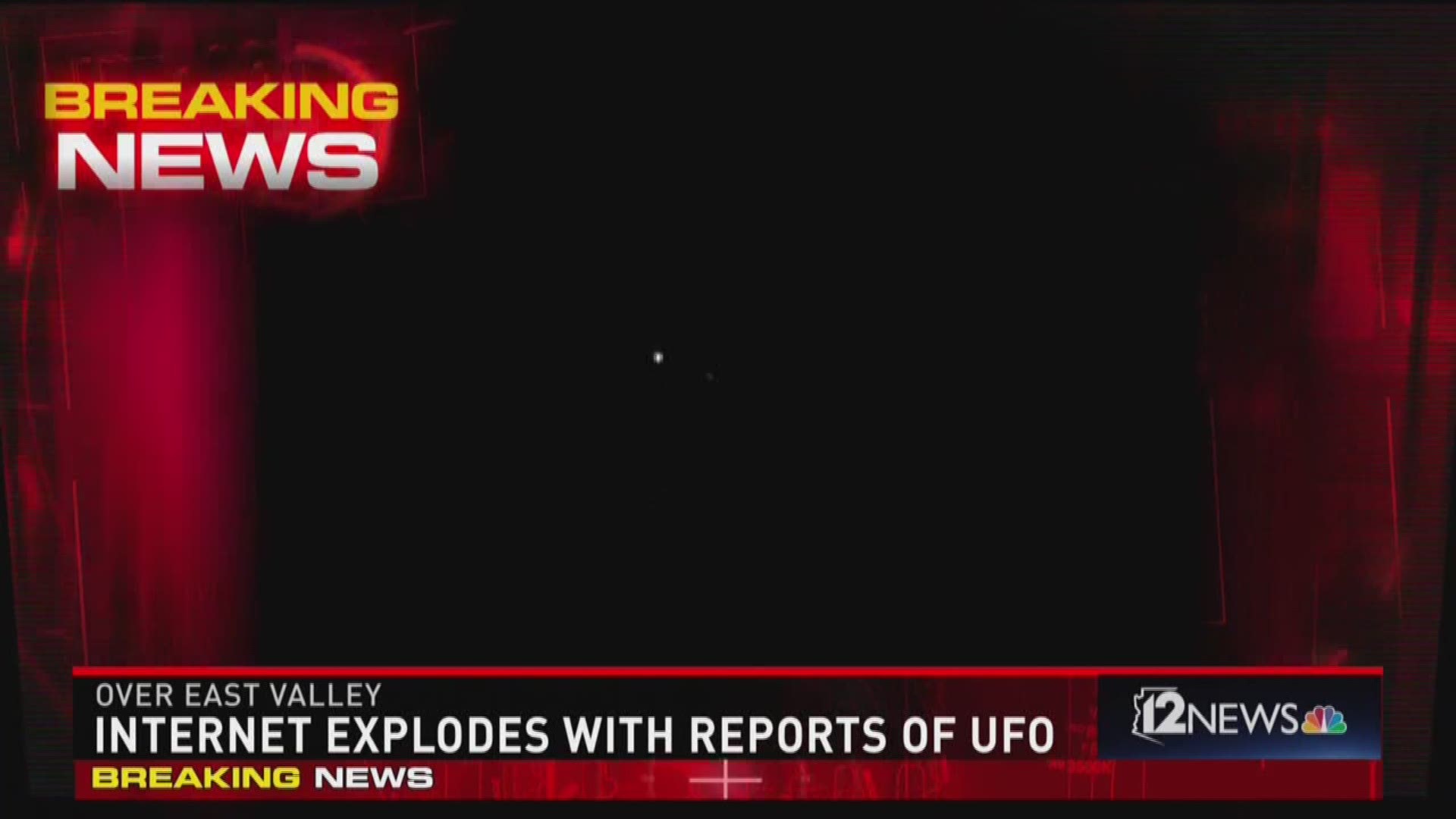 Internet explodes with reports of UFO.