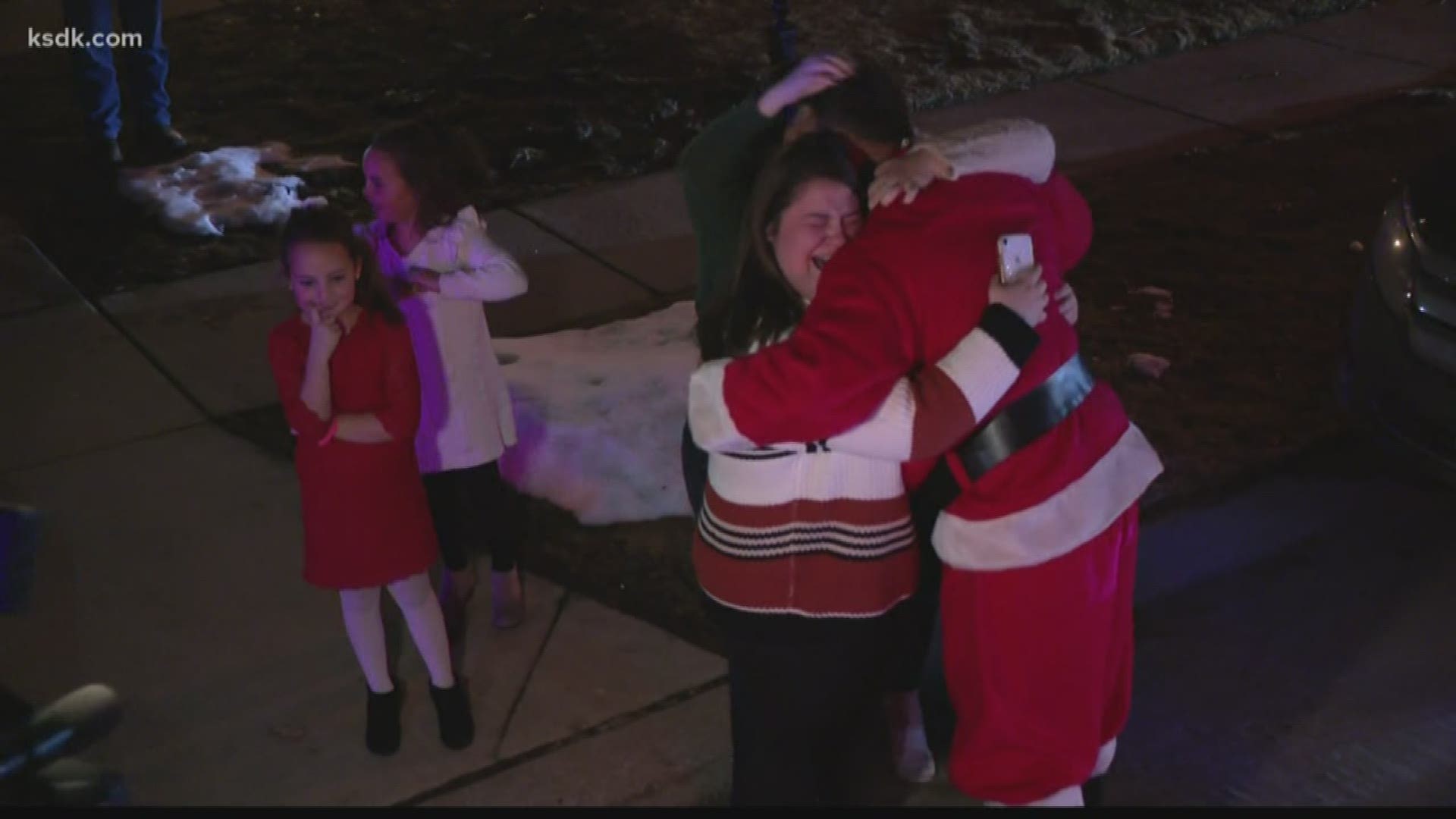 Every year, the Florissant Valley Fire Protection District takes its sleigh to help Santa greet children. But this year, Zack Dodson was taking the reigns.