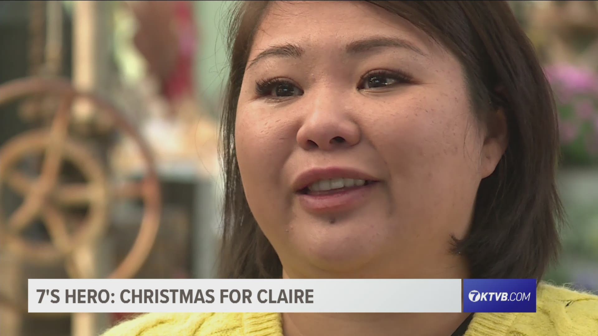 9-year-old Claire Elliott has a deadly brain tumor, and her mom asked for help from her neighbors to celebrate Christmas early. The response was overwhelming.