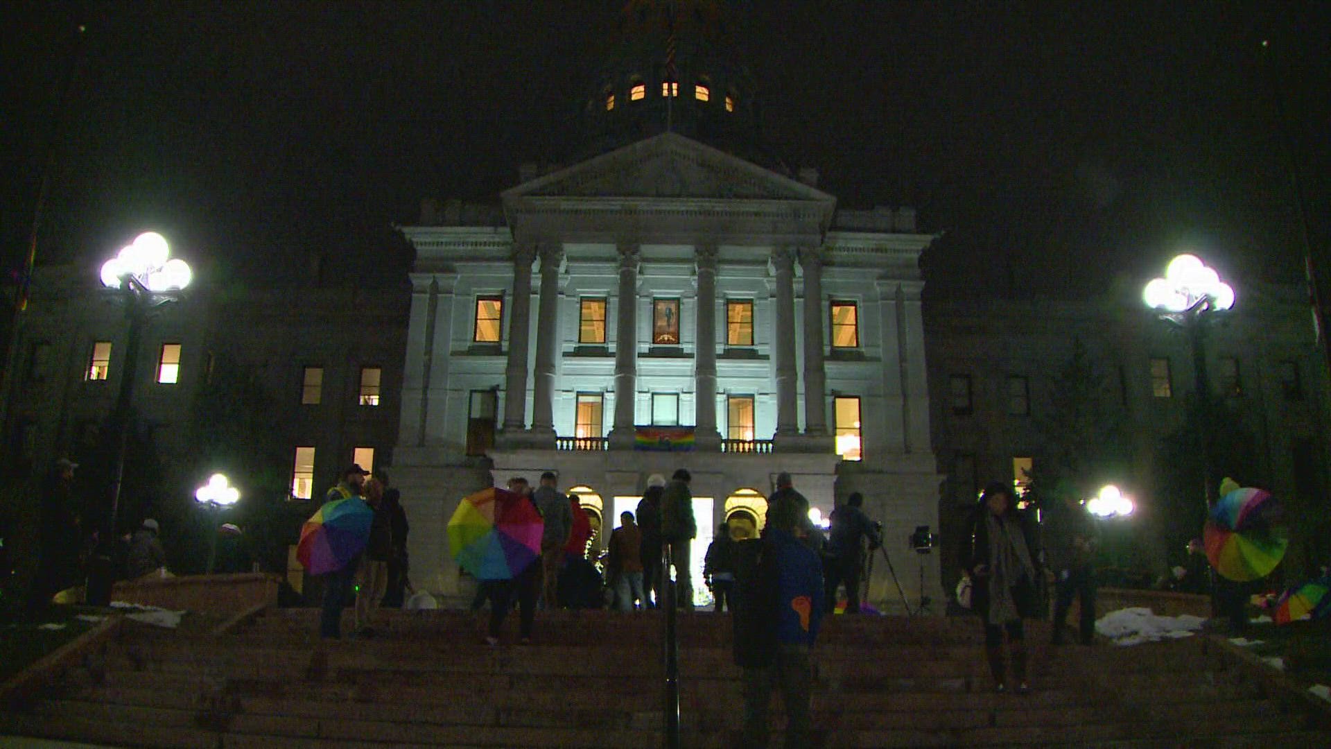 Vigil speakers shared stories, poems and prayers for the five victims of the Club Q shooting in Colorado Springs.