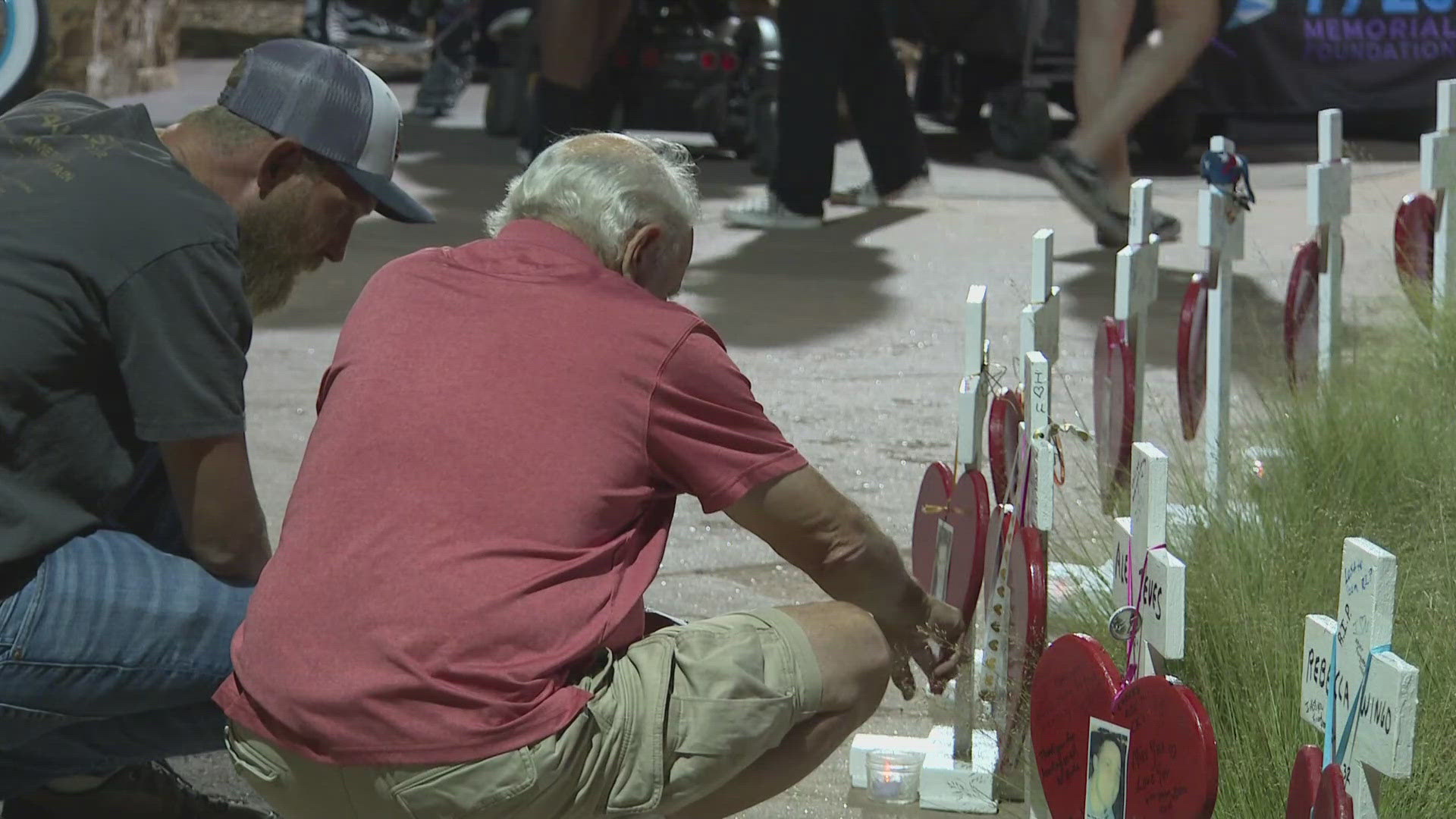 An annual midnight vigil was held in remembrance of 12 people killed in the 2012 shooting in Aurora.