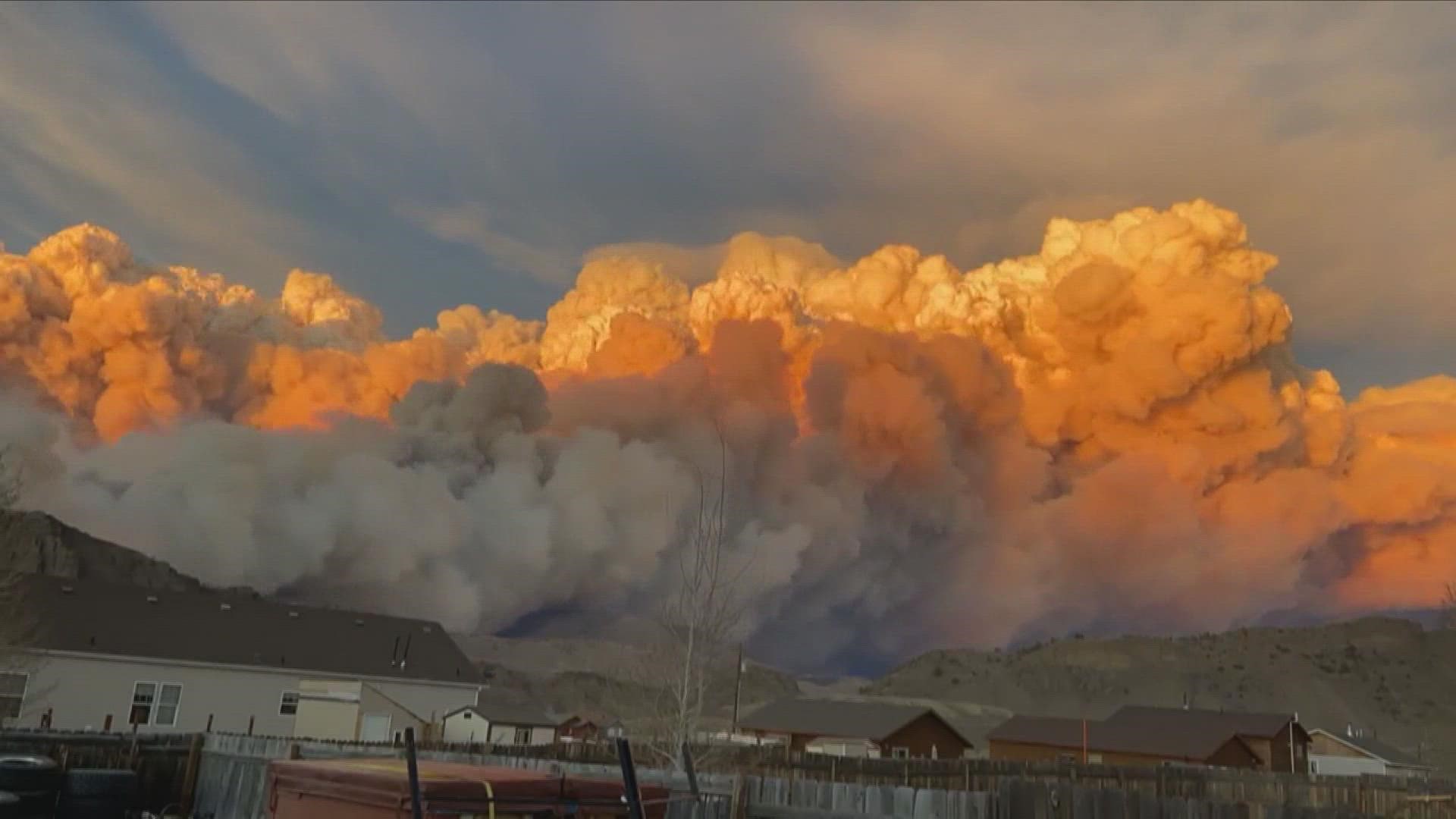 Wildfire smoke is host to several harmful pollutants like fine particles, ground-level ozone, and carbon monoxide. 9NEWS meteorologist Cory Reppenhagen.