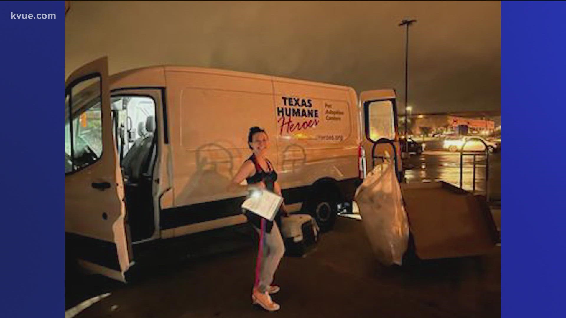 Staff helped take animals from Round Rock location to another Petsmart.