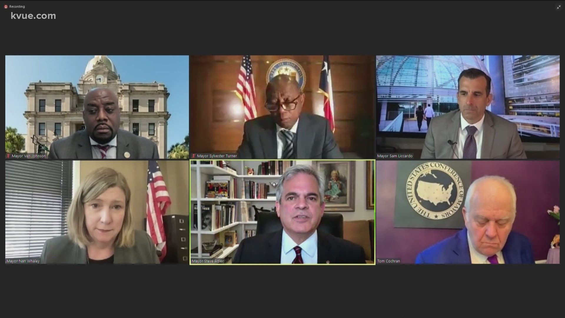 Austin Mayor Steve Adler was joined by mayors from across the nation to make the call.