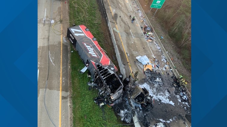 NASCAR hauler driver killed in crash on I-20 Texas
