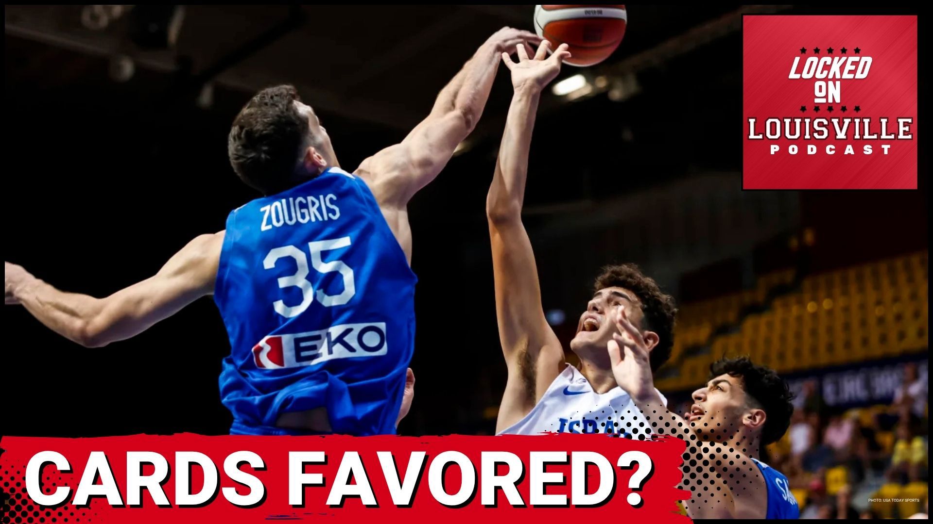 The Louisville Cardinals are rumored to be the frontrunners for Greek big man Evangelos "Vangelis" Zougris, a 6'8" forward with pro experience in Europe's top league