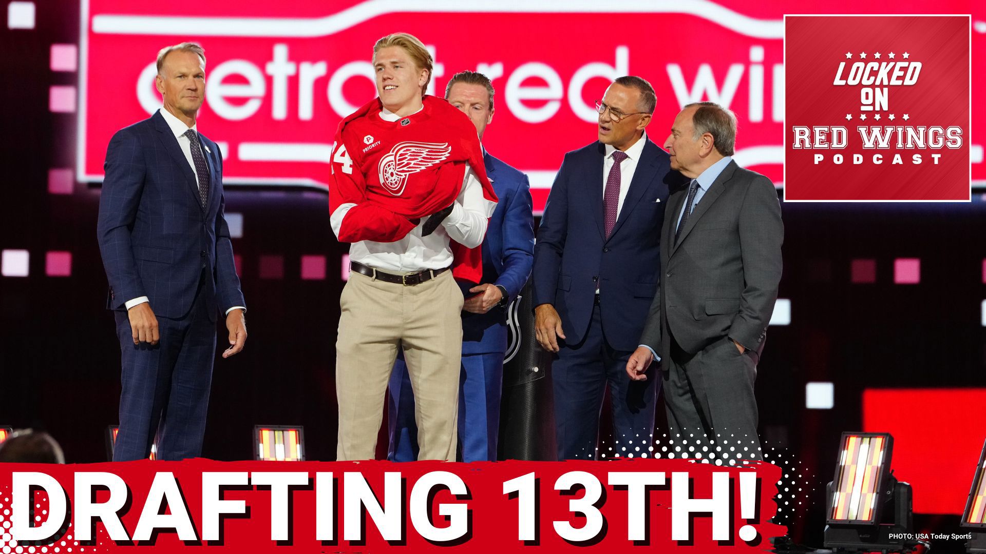 WOW! The Islanders and Mammoth make leap in the draft to 1st and 4th respectively for a Lottery shock, pushing Detroit down to 13th overall.