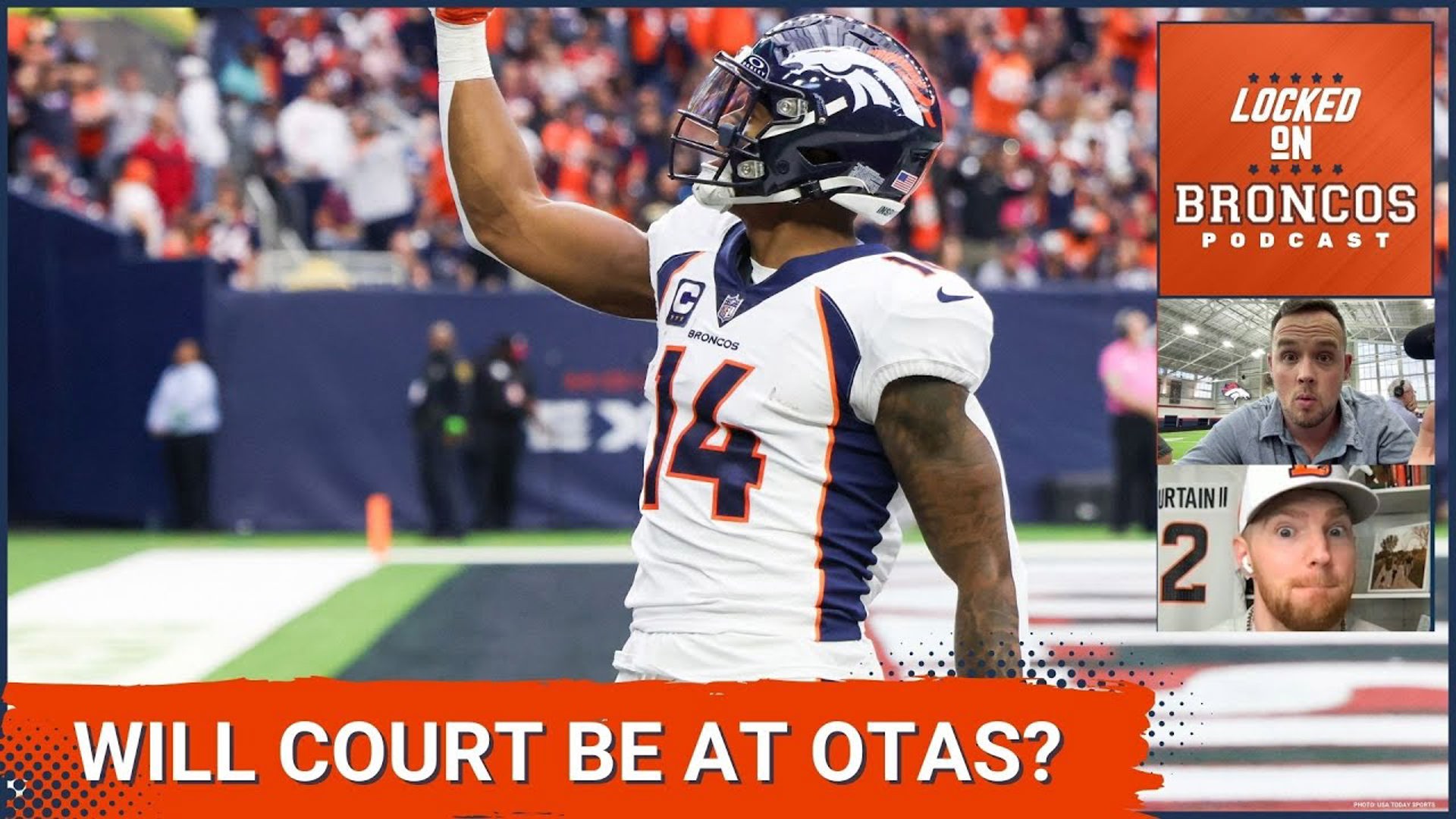 Will Denver Broncos wide receiver Courtland Sutton appear at Broncos OTAs this week? When is the game of tug-of-war between the team and him going to end?