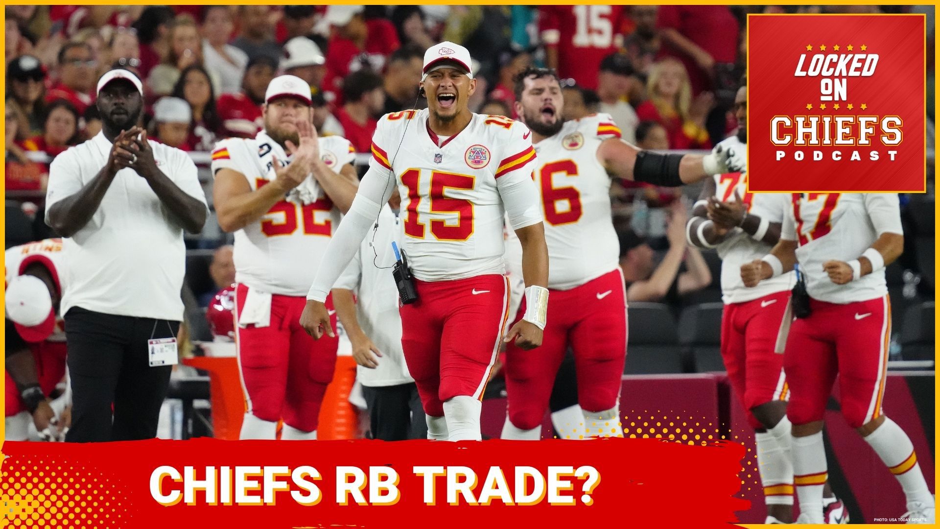 Will the Chiefs pursue a trade of a running back to add explosion and vision at the position?